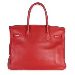 Hermès  Swift Birkin 30 PHW Rouge Casaque 2