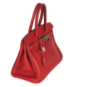Hermès  Swift Birkin 30 PHW Rouge Casaque 3