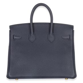 Hermès Togo Birkin 25 GHW Bleu nuit 2