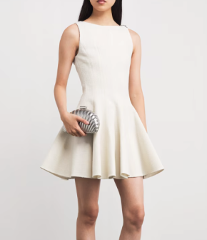 Maje Tweed Flared Mini Dress 5