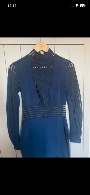 Balmain Navy Bodycon Dress 3