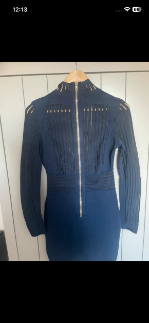 Balmain Navy Bodycon Dress 5