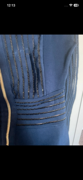 Balmain Navy Bodycon Dress 14