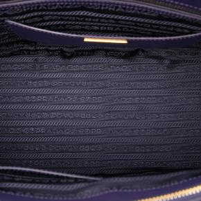 Prada Purple Medium Saffiano Lux Galleria Double Zip Satchel 4