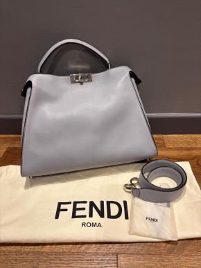 Fendi Grey Peekaboo Tote 3