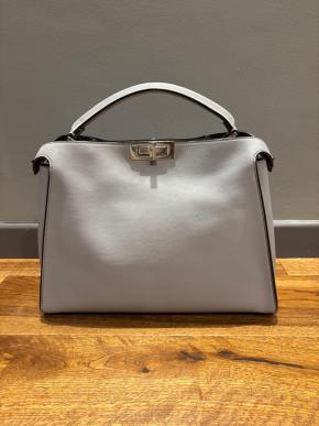 Fendi Grey Peekaboo Tote 2