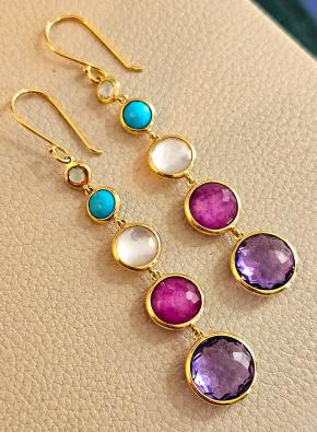 Ippolita Multi Gem Lollipop Earrings 5