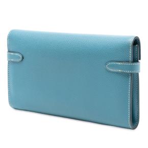 Herems Blue Epsom Kelly To Go Wallet 2