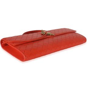 Bottega Veneta  Nappa Intrecciato Long Andiamo Top Handle Clutch 4