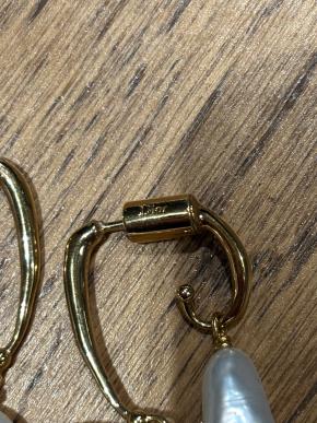 Dior Faux Pearl Drop Earrings 7