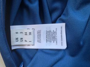 Victoria Beckham Blue Jersey Gown 5