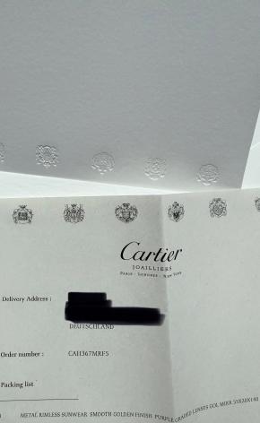 Cartier Panthere De Cartier Rose Lilac Lens Sunglasses 12