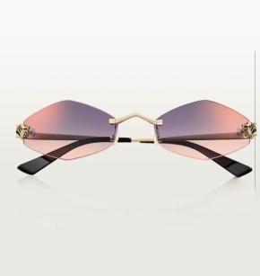 Cartier Panthere De Cartier Rose Lilac Lens Sunglasses 16