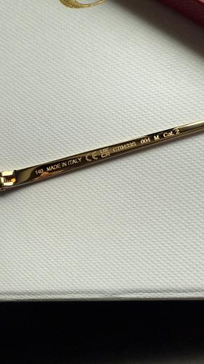 Cartier Panthere De Cartier Rose Lilac Lens Sunglasses 9