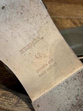 Hermes Etoupe Epsom Oran Sandals 3