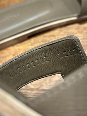 Hermes Etoupe Epsom Oran Sandals 4