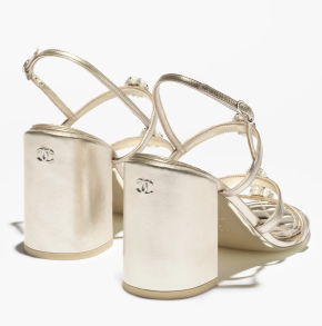 Chanel Gold Resort Show Runway Shoes from 2206 Show 3