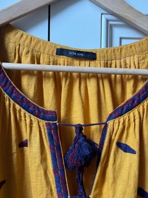 Vita Kin Yellow Linen Kaftan Dress 3