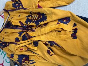 Vita Kin Yellow Linen Kaftan Dress 6