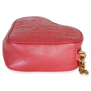 Louis Vuitton  Lambskin Embossed Sac Coeur Heart On Chain Bag 7