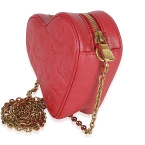 Louis Vuitton  Lambskin Embossed Sac Coeur Heart On Chain Bag 4