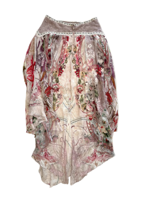 Camilla Printed Silk Skirt 4