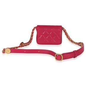 Chanel  Quilted Caviar Twist Your Buttons Belt Bag 2