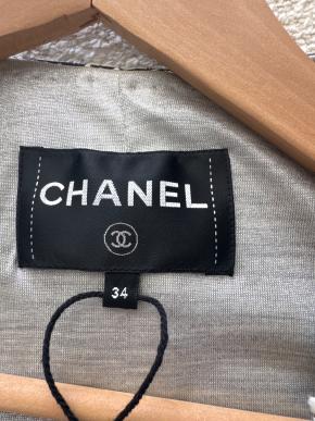 Chanel Short Black And Cream Tweed Jacket 6