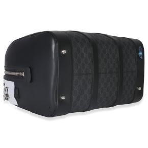 Gucci Black GG Supreme Canvas Web Duffle Bag 6