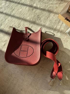 Hermès Rouge H Évelyne 16 (TPM) Palladium Hardware 6