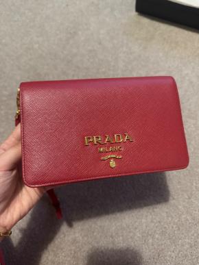 Prada Mini Red Crossbody Bag 11