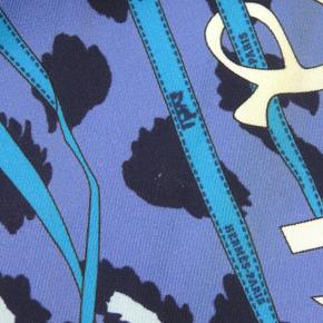 Hermes Blue Monsieur Et Madame Silk Scarf 4