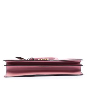 Gucci Pink Medium Guccissima Padlock Double Top Handle Bag 3