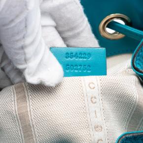 Gucci Blue Diamante Leather Bright Bucket Bag 6