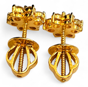 Bespoke Diamond Cluster Earrings 6