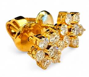 Bespoke Diamond Cluster Earrings 5