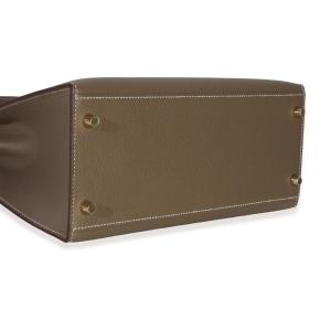 Hermès Epsom Sellier Kelly 28 GHW Etoupe 5