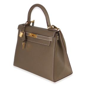 Hermès Epsom Sellier Kelly 28 GHW Etoupe 3