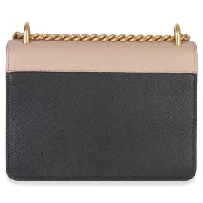 Prada Saffiano Lux Small Logo Chain Flap Bag 3