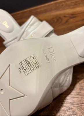 Dior White Revolution Sandals 4
