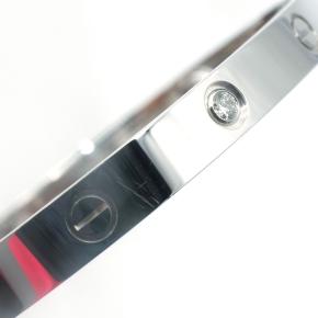 Cartier Medium White Gold and Diamond LOVE Bracelet with Box And Papers19 7