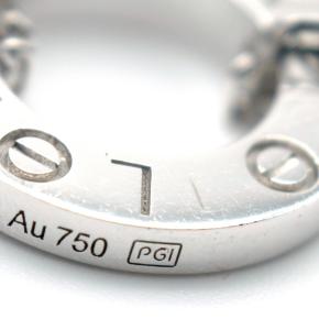 Cartier White Gold and Diamond LOVE Chain Bracelet 7