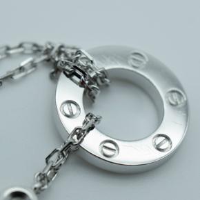 Cartier White Gold and Diamond LOVE Chain Bracelet 6