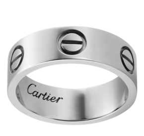 Cartier White Gold LOVE Ring 50 10
