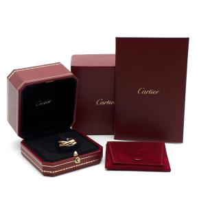 Cartier Small White, Yellow and Rose Gold Trinity Ring 56 with Box 3
