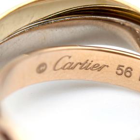 Cartier Small White, Yellow and Rose Gold Trinity Ring 56 with Box 4