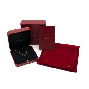 Cartier Yellow Gold and Diamond LOVE Double Chain Necklace with Box 3