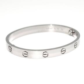 Cartier LOVE Classic White Gold Bracelet 16 (with Box 8