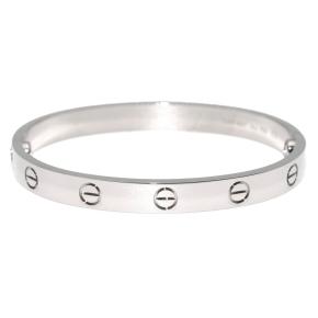 Cartier LOVE Classic White Gold Bracelet 16 (with Box 2