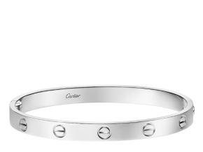 Cartier LOVE Classic White Gold Bracelet 16 (with Box 6